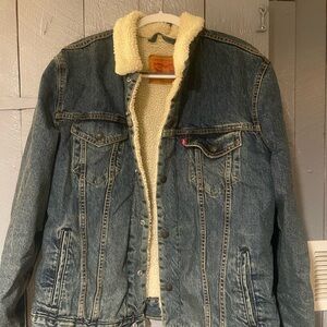 Levi's Blue Lightweight Sherpa Jacket